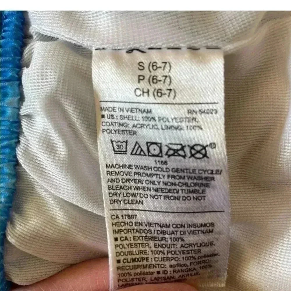 Old Navy Yellow Blue City Sunset Boys Swimming Board Short Pants SZ S( 6/7)